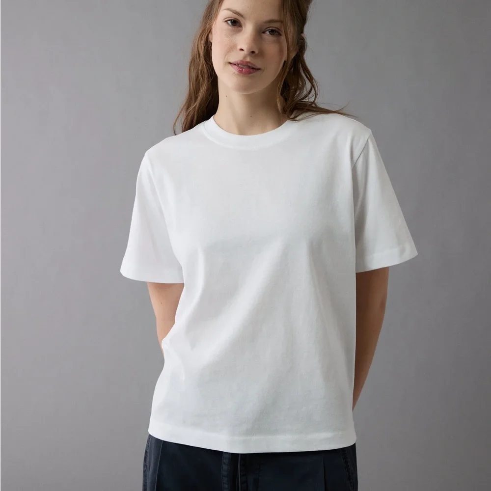 NWOT Bundle of Three (3) AE Luxe Relaxed Fit Tees, XL - Picture 4 of 11